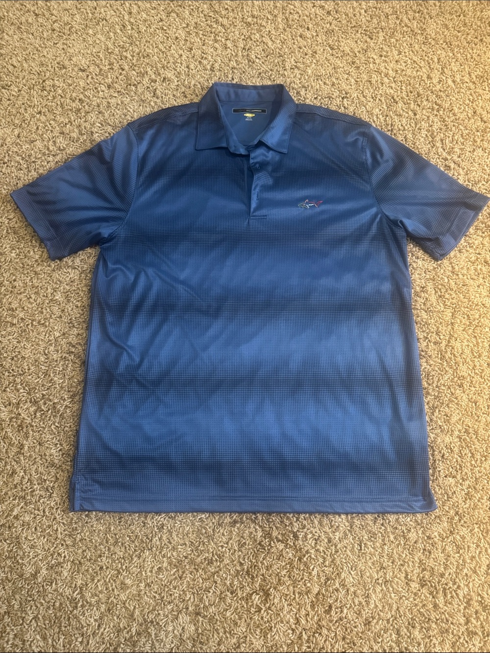Greg Norman Collection Blue Gradient Polo Shirt